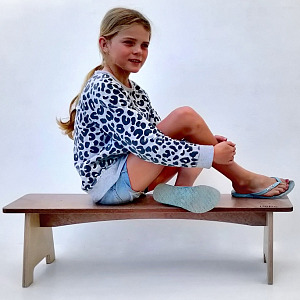 Hebe Squared Childrens Wooden Bench Seat NZ
